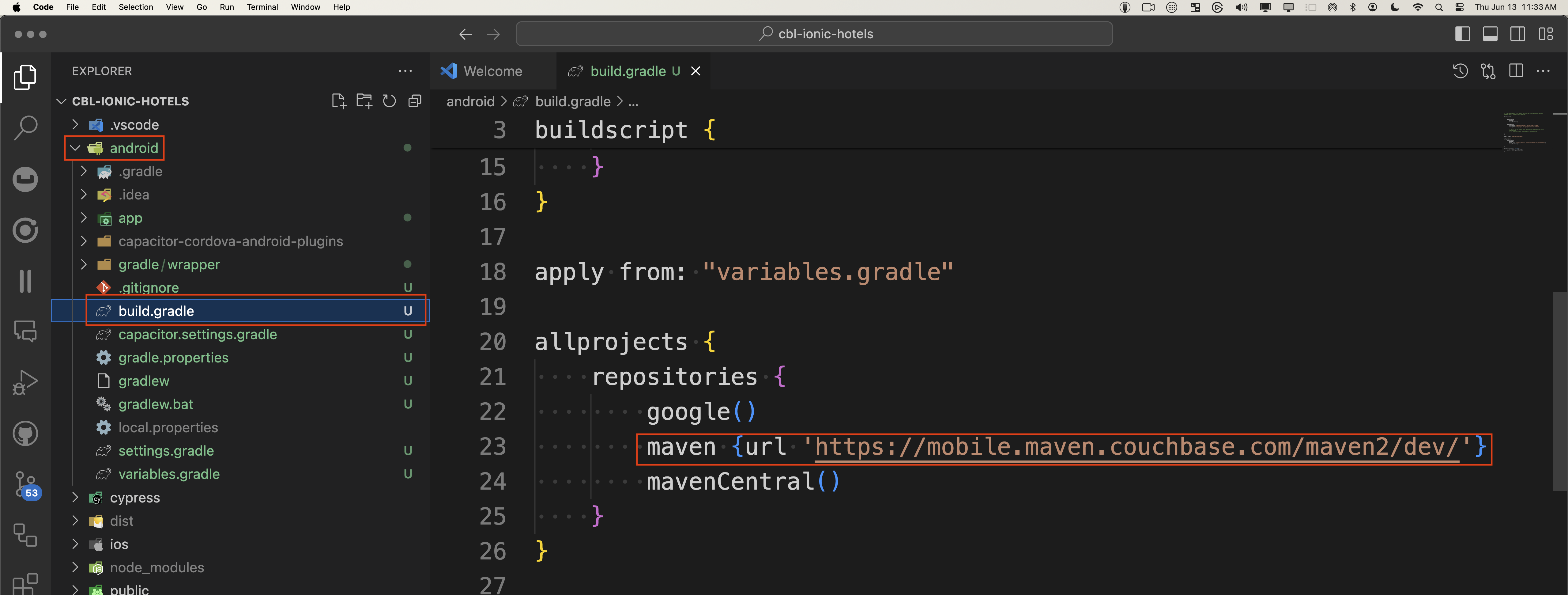 Android Maven Gradle screenshot